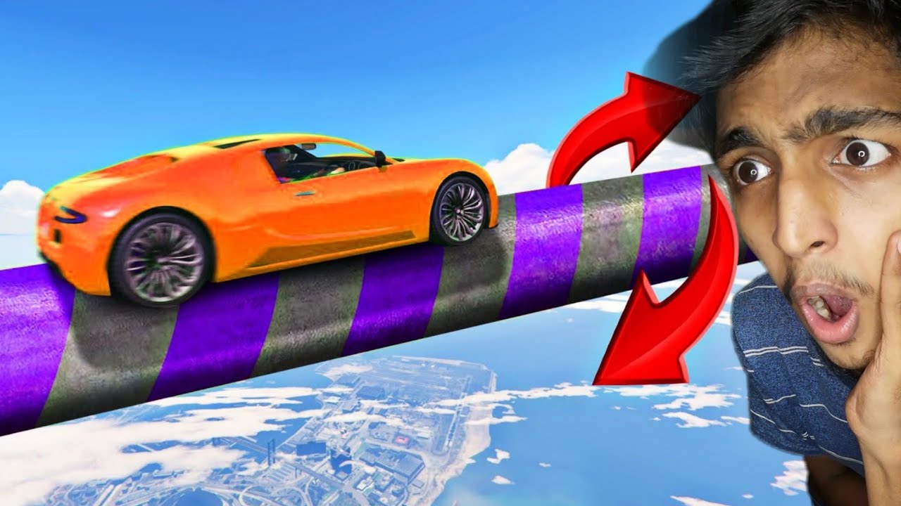 GTA 5 : Impossible TWISTER PIPE TIGHTROPE Skillcourse !! MALAYALAM