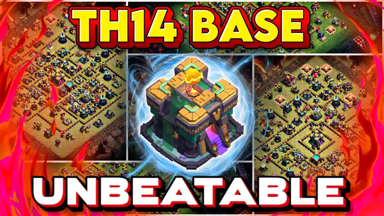 BEST-05 TH14 BEST FOR WAR / FARM /RANK AND CWL BASE WITH COPY LINKS ||TH14 ANTI 3 STAR || TH14 2026