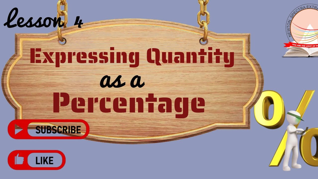 Expressing Quantity as a Percentage