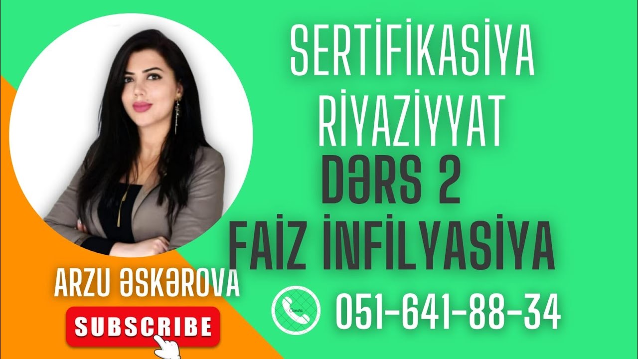 Faiz infilyasiya məsələsi(Canlı yayım 051-641-88-34)