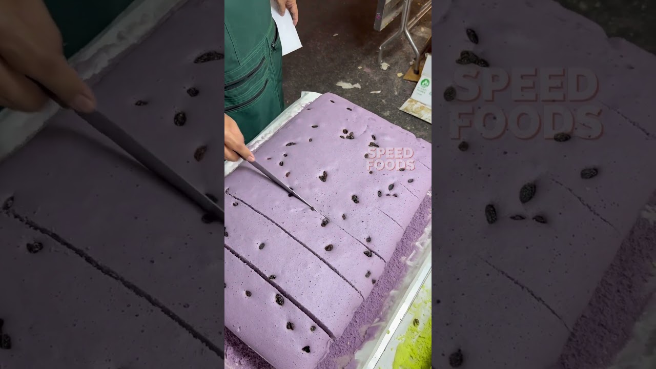 Original jiggly cake cutting in Thailand