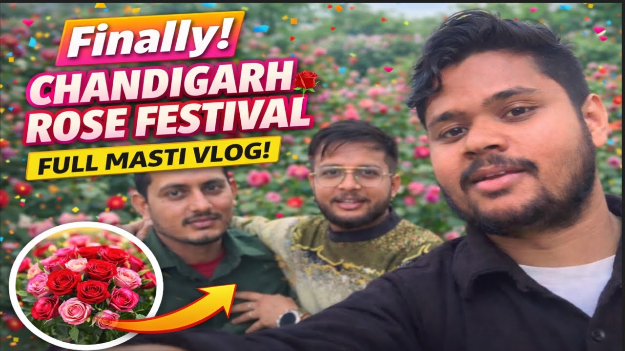 🌹 Chandigarh Rose Festival Mast Mela | Full Enjoyment Vlog 🔥 #viral #video #vlog #vloglife #vlogs 