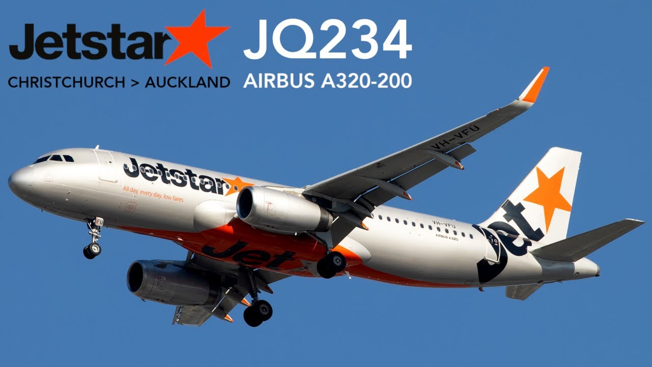 Jetstar Airways JQ234 : Flying from Christchurch to Auckland