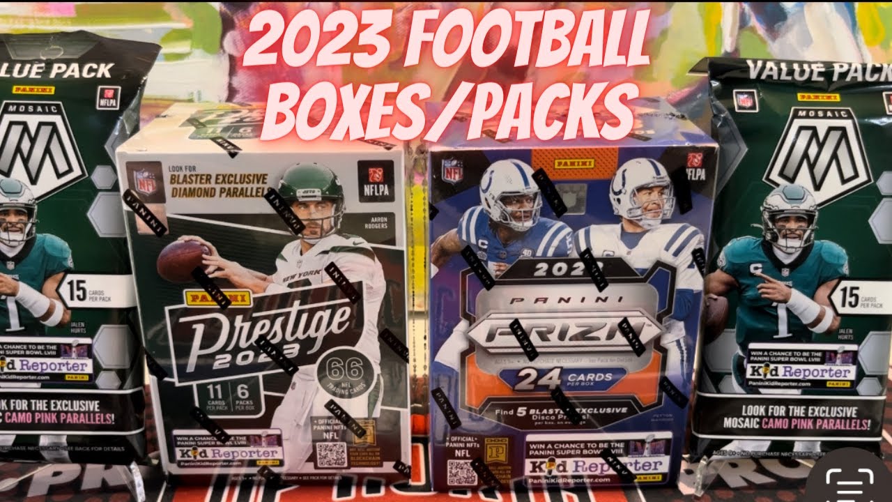 Prizmatic + HOF Parallel & More! 🏈 2023 Panini Prizm Football Prestige Football and Mosaic 👍