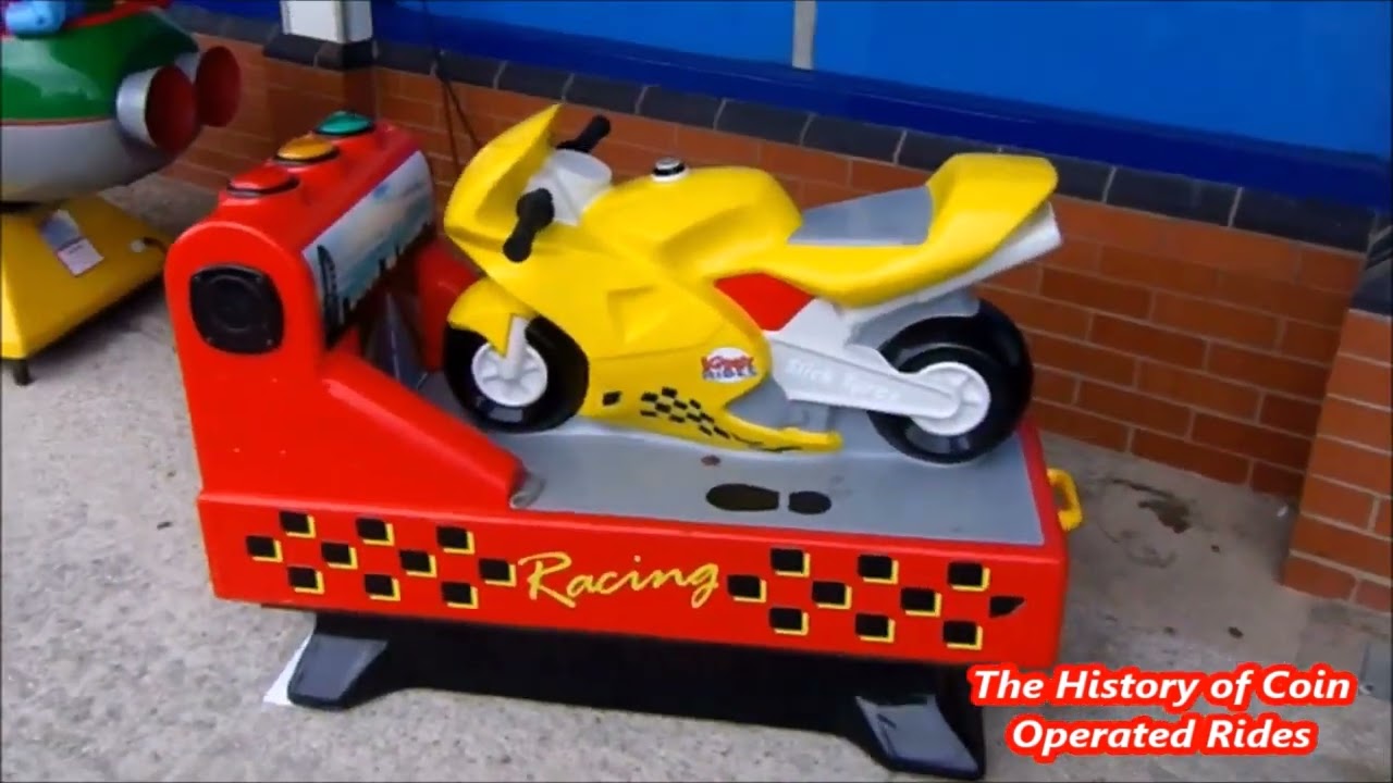 2000s Northern Leisure Coin Operated Motorcycle Kiddie Ride - KR Racing Bike