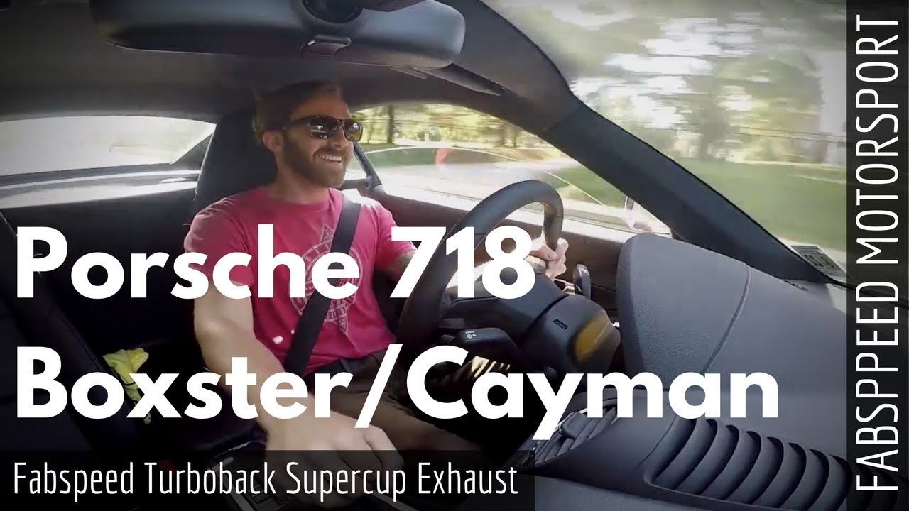 DRIVING SESSION | Porsche 718 Boxster/Cayman S Fabspeed Turboback Supercup Exhaust