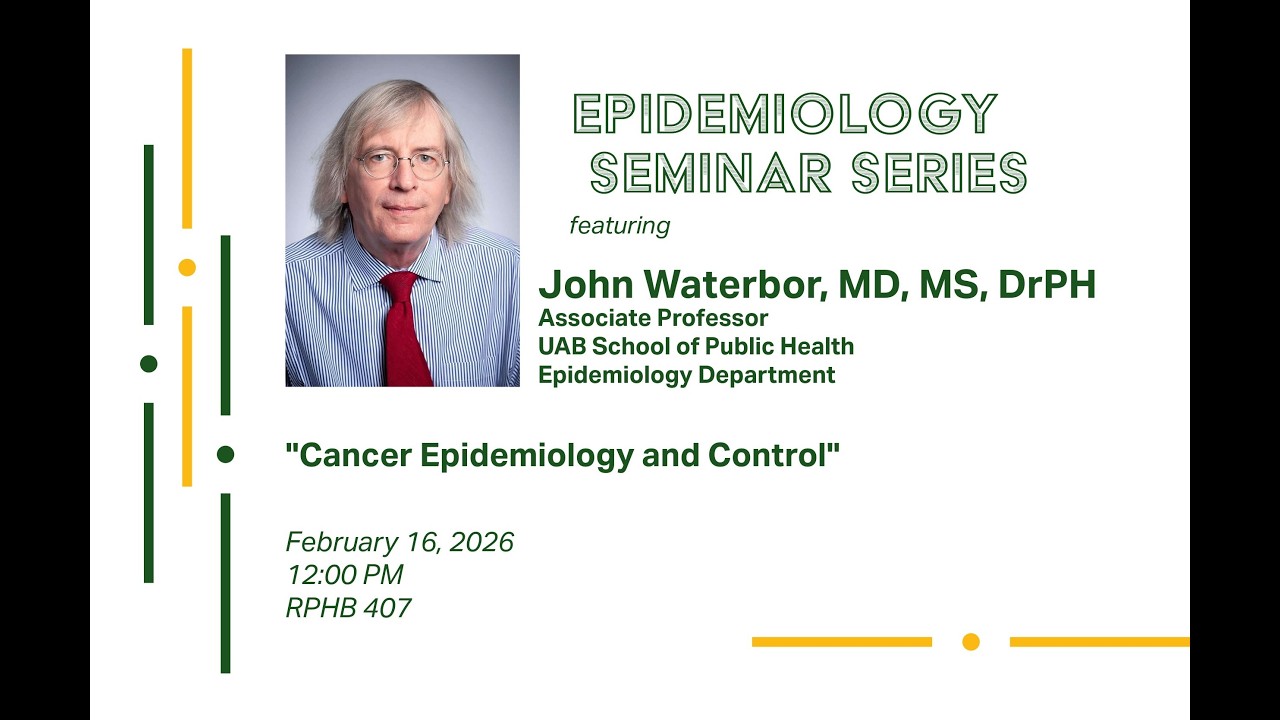 Cancer Epidemiology and Control | UAB SOPH