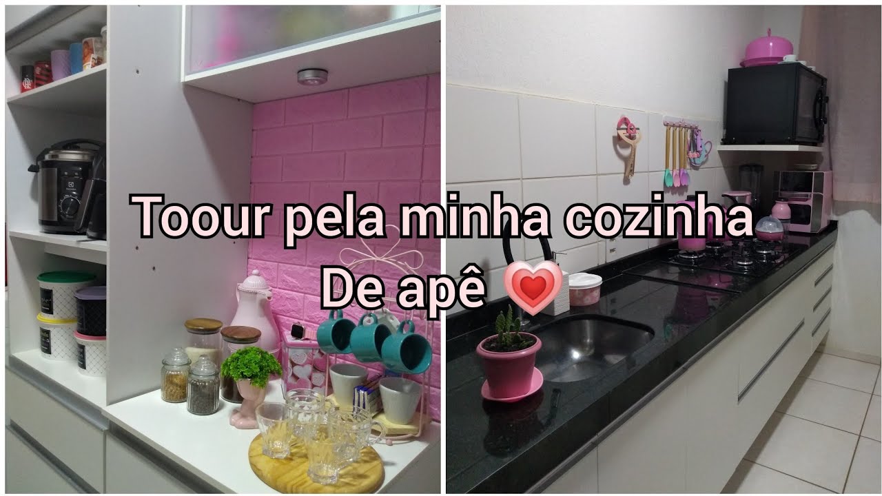 toour atualizado pela minha cozinha 💗 #cozinhadeapê