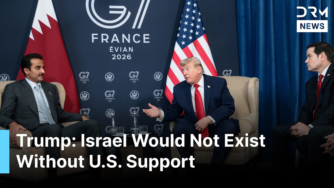 FULL: Trump Meets Qatar Leader at G7 After Iran Deal, Says Israel Would Not Exist Without US | AC1G
