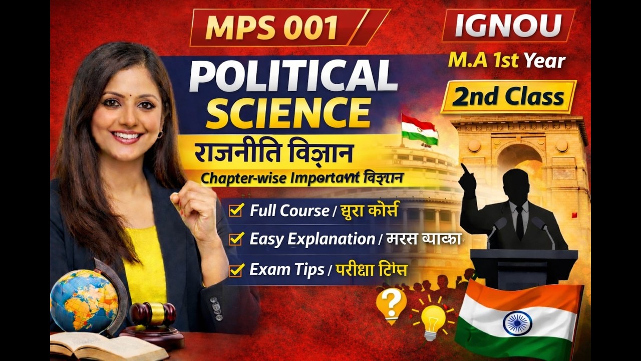 JUNE 2026 POLITICAL SCIENCE mps-001 M.A chapter wise imp question class -2