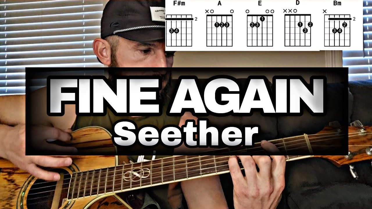 Fine Again | Seether | How to play | Beginner Guitar Lesson