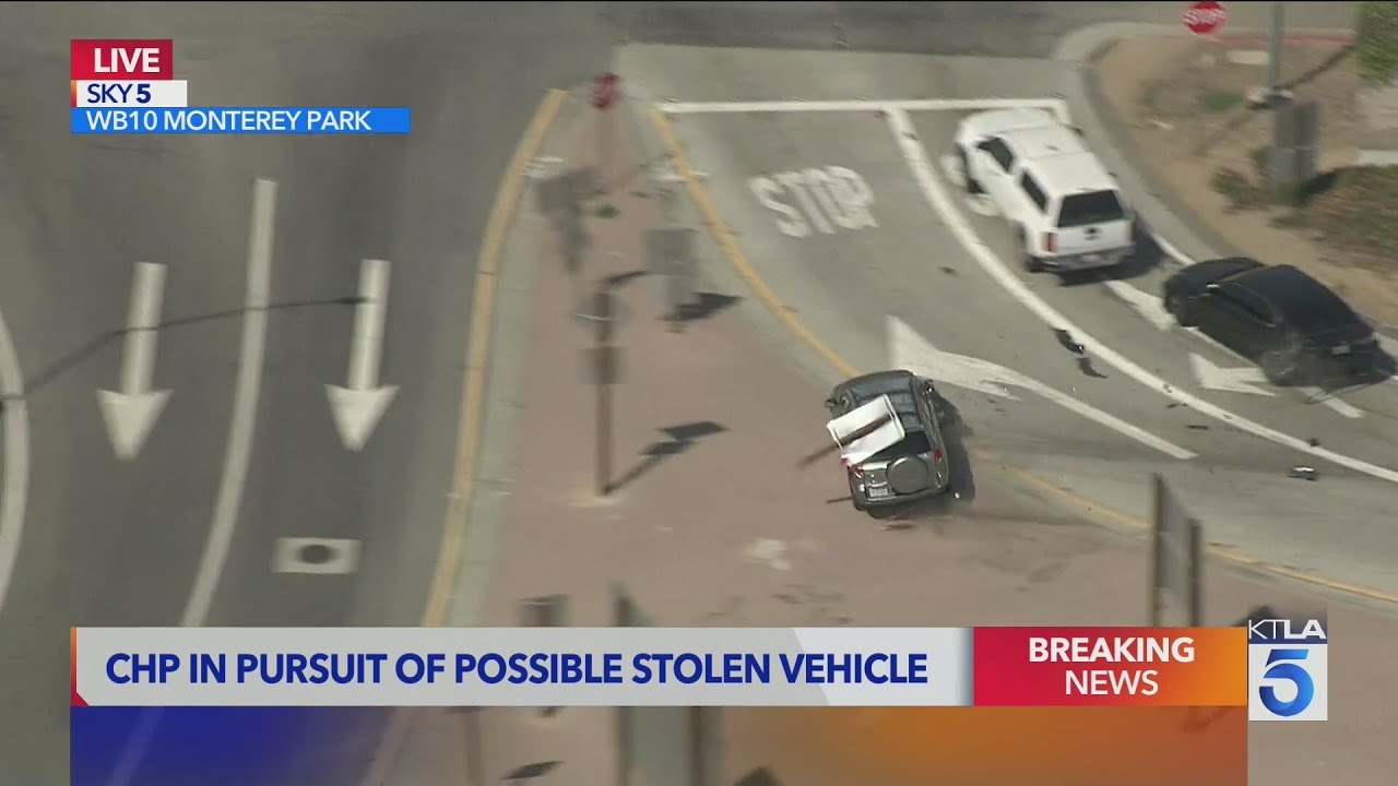 BREAKING NEWS: High-speed chase ends in violent crash east of Los Angeles