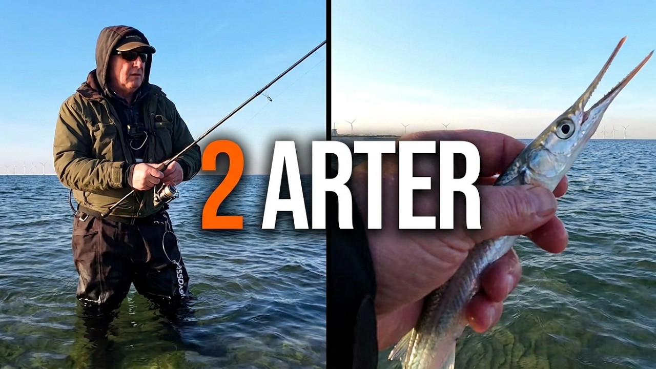 Hornfisk og Havørreder på Amager strand  April 2025