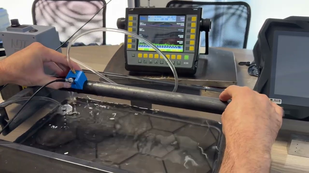 ERW Pipe Ultrasonic Weld Inspection on 30 mm dia. 6 mm Thickness @NDTTEKNIK