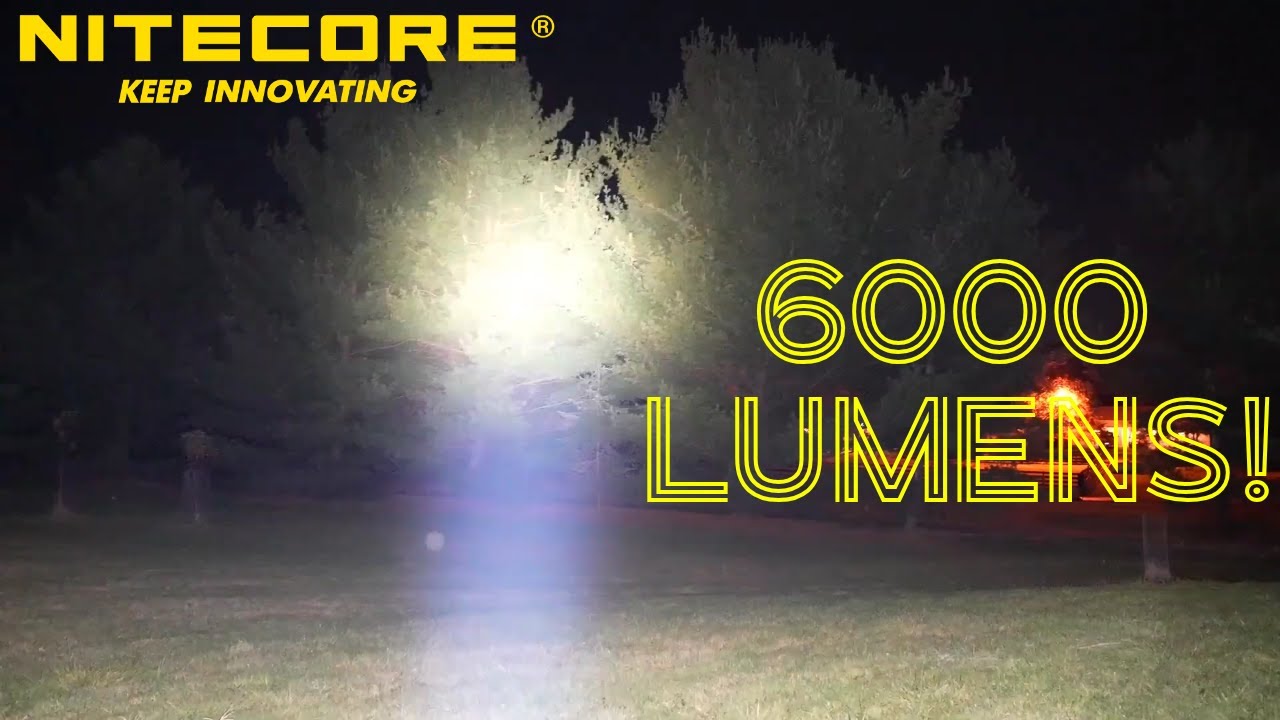 Nitecore EDC Tactical EX7 6000 Lumen Flashlight &ndash; Turbo, Flood & Spot Test Full Review!