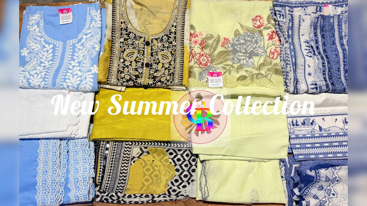 Summer Party Wear Collection, Unstitched Suit Hand & Machine Embroidery #fashion