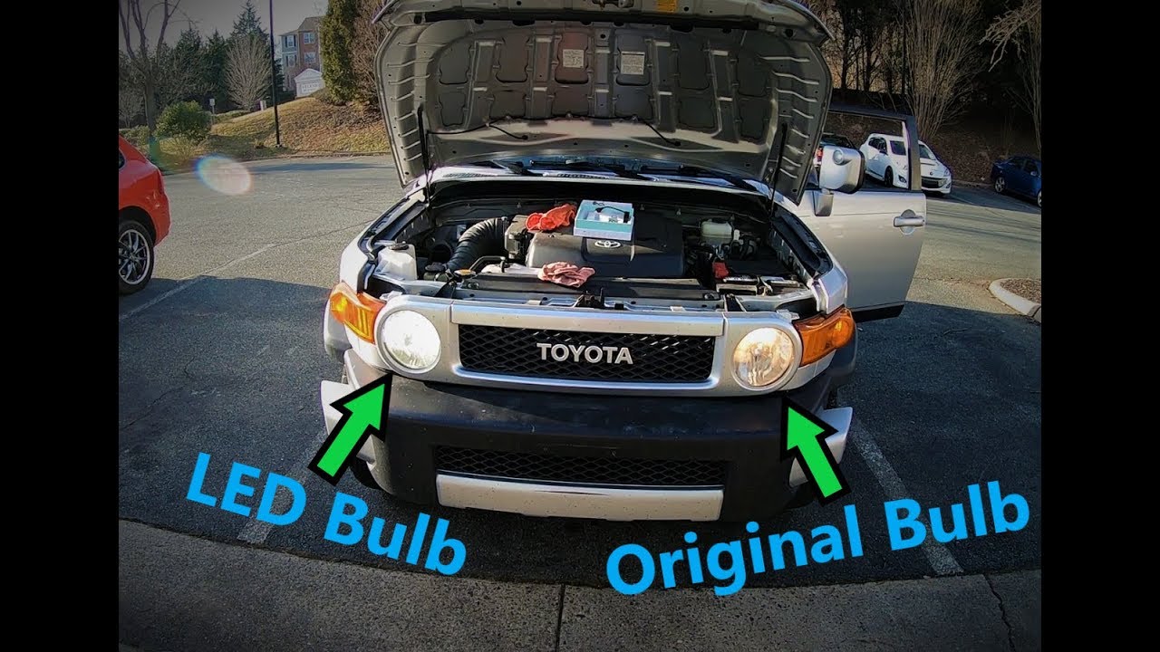 FJ Cruiser Headlight LED Bulbs Install
