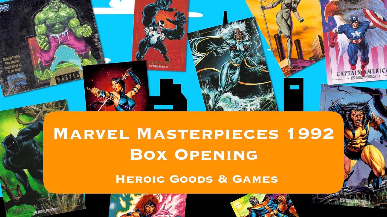 Marvel Masterpieces 1992 Skybox Trading Cards Box Break - Destroyed Card Risk and Giveaway