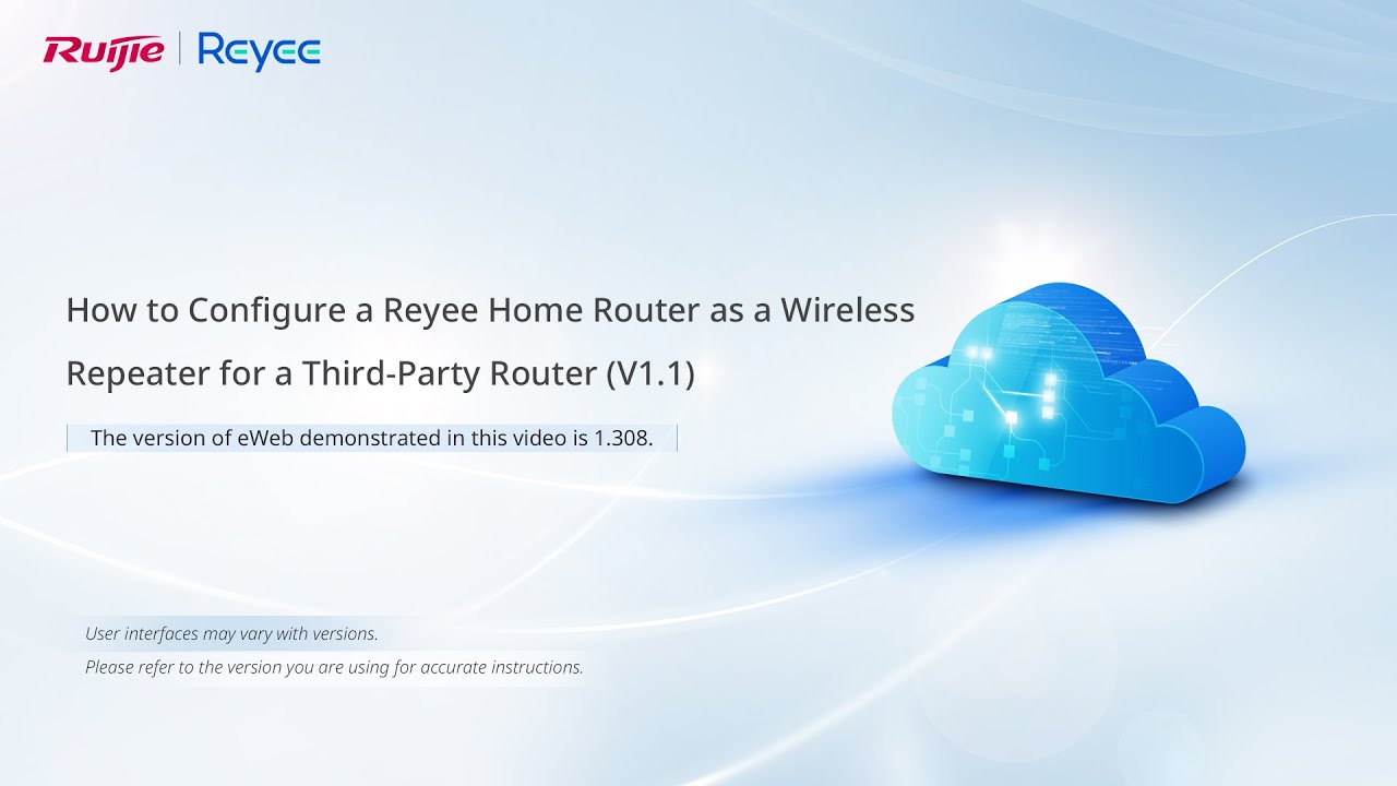 How-To | How to Configure a Reyee Home Router as a Wireless Repeater for a Third Party Router V1.1