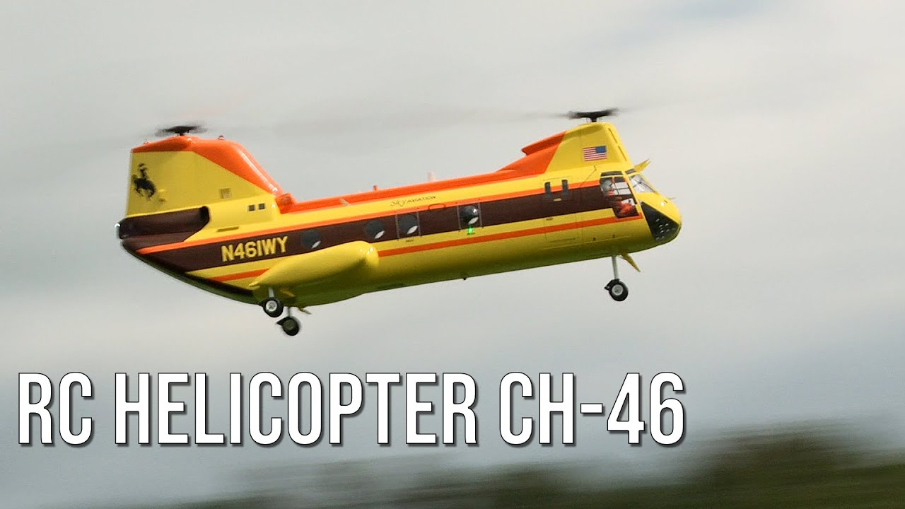 Huge RC Helicopter Boeing-Vertol CH-46 - Awesome Scale Model With Excellent Flight Characteristics