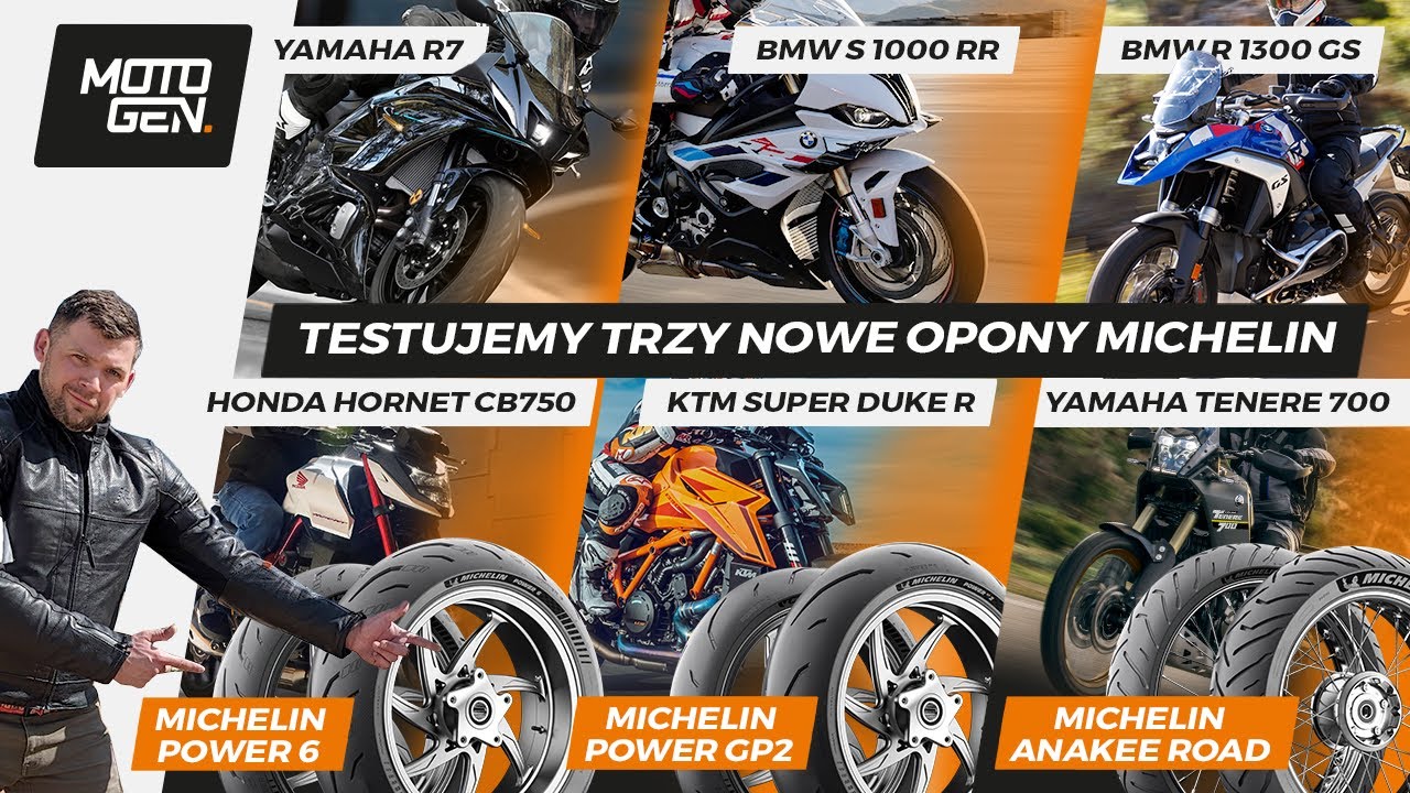 Test opon! 🏍️ Michelin Power 6 + Power GP2 + Anakee Road ⚫ na: R7, Hornet, S 1000 RR, Tenere oraz...