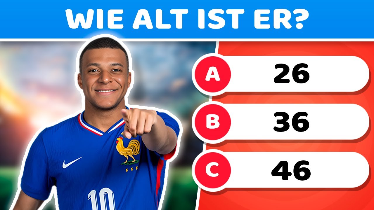 ⚡ Errate alles über Kylian Mbappé   Fußball Quiz   Fußballfragen   Wie viel weißt du