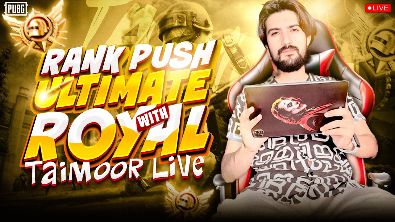 5th ACCOUNT ROAD TO LEGEND | PUBG MOBILE LIVE RANK PUSH | TAIMOOR LIVE