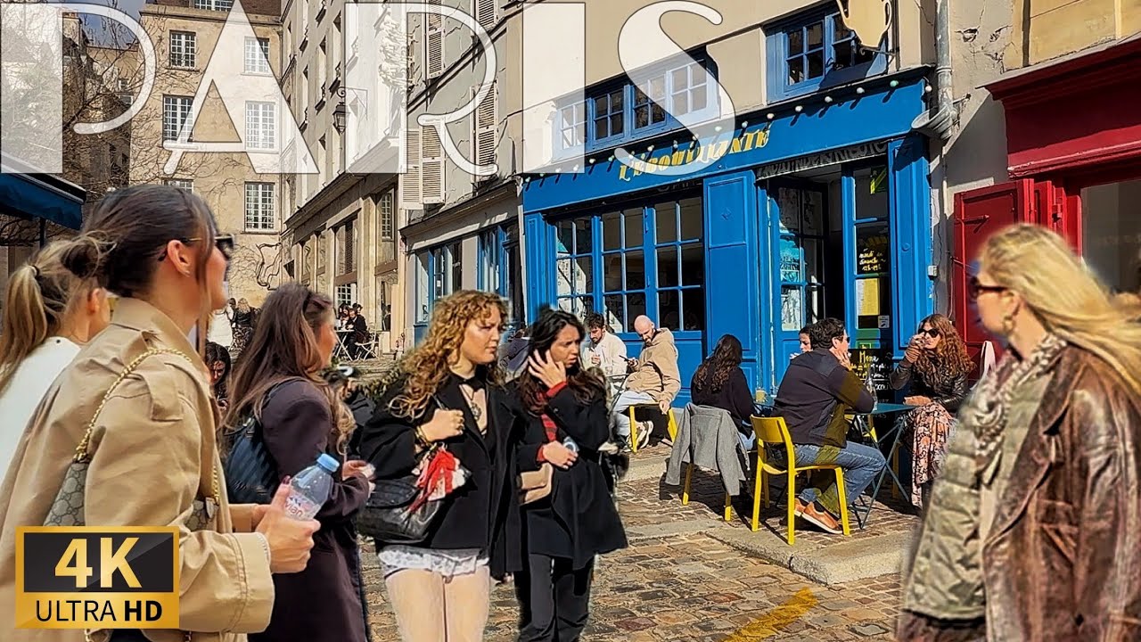 [🇫🇷Paris France 4K 120FPS Walking Tour]  Saturday Walk in Paris  15/March/202