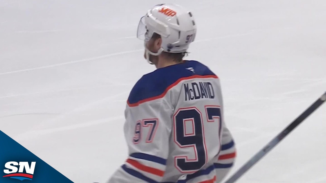 Oilers' Connor McDavid Drags Darcy Kuemper Out His Crease Before Burying Wide-Open Goal