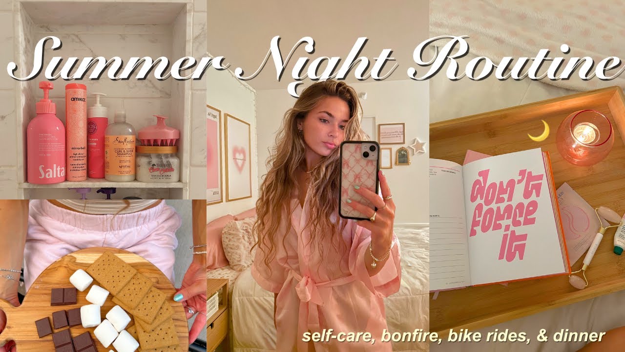 ПРОДУКТИВНАЯ ЛЕТНЯЯ ВЕЧЕРНЯЯ РИТУАЛИЗАЦИЯ 🌙 уход за кожей, ведение дневника и кулинария