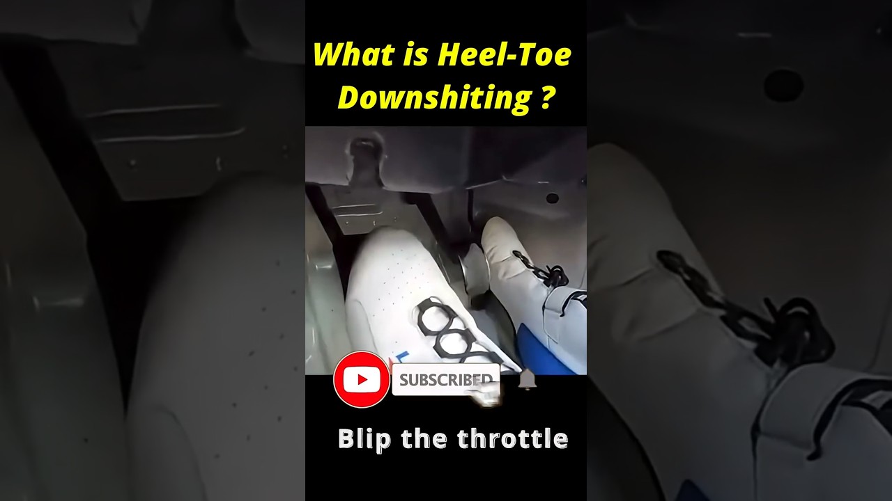 Heel Toe Downshifting Explained in Seconds 🔥 ! #car