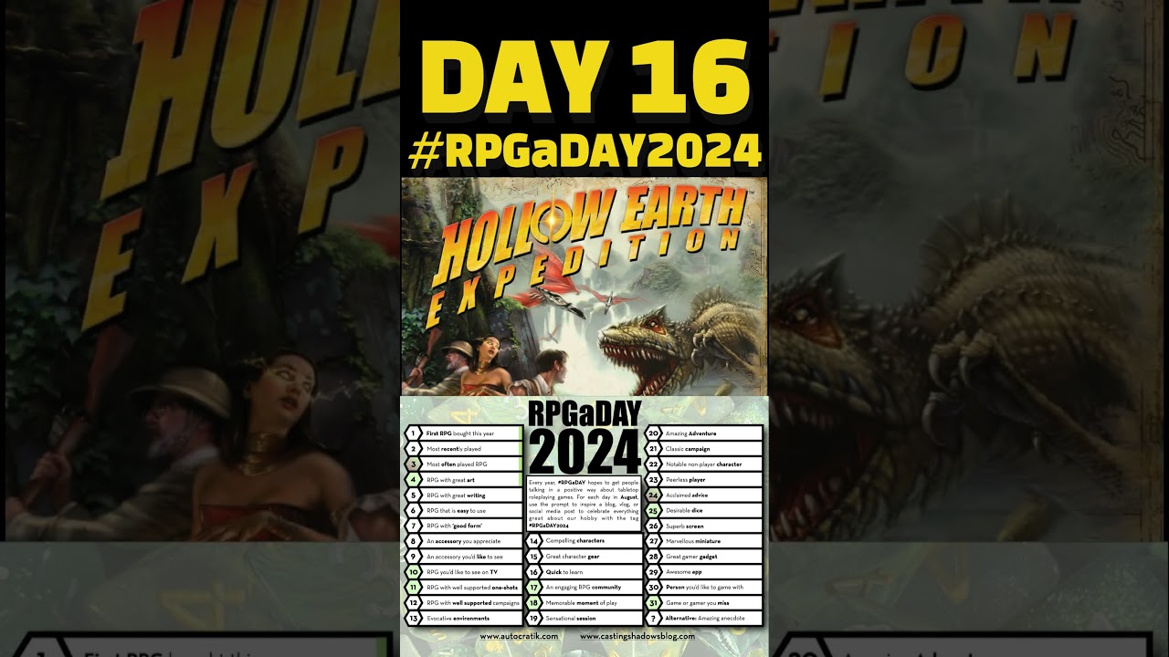 #RPGaDAY2024 Day 16: QUICK!