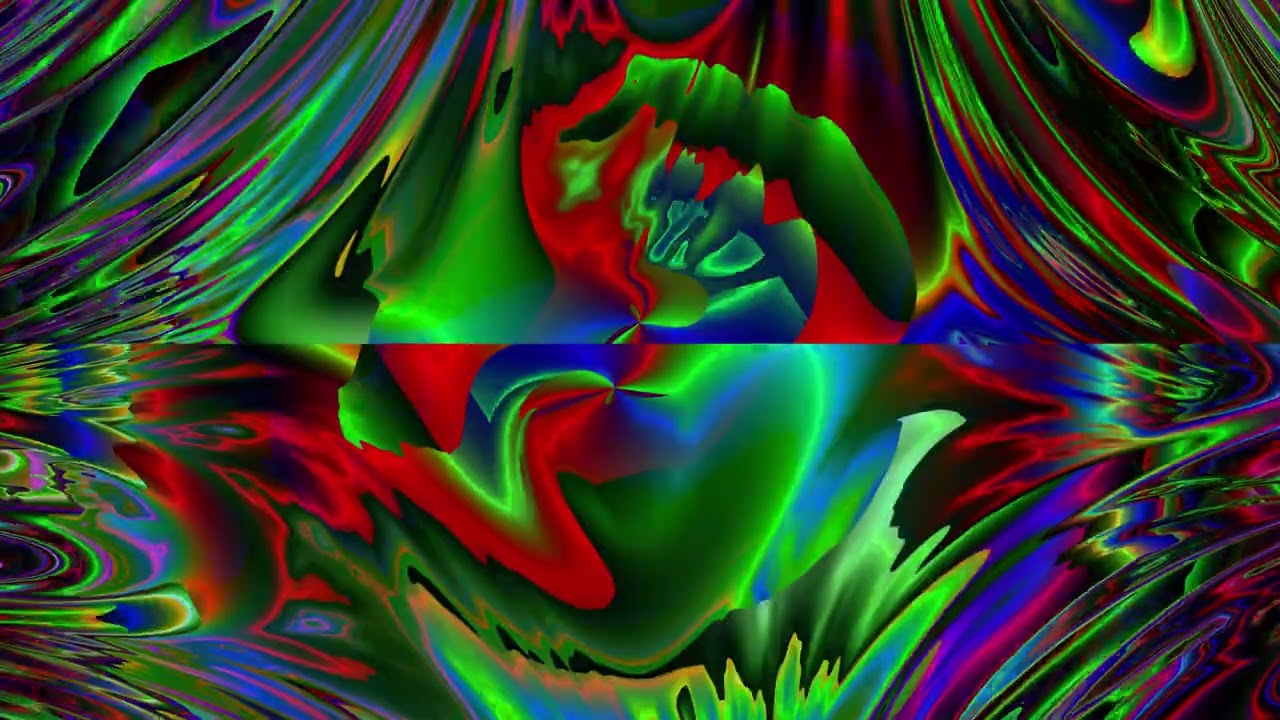 Abstract video synthesis loop 4K 60fps 200secs b8W5 011