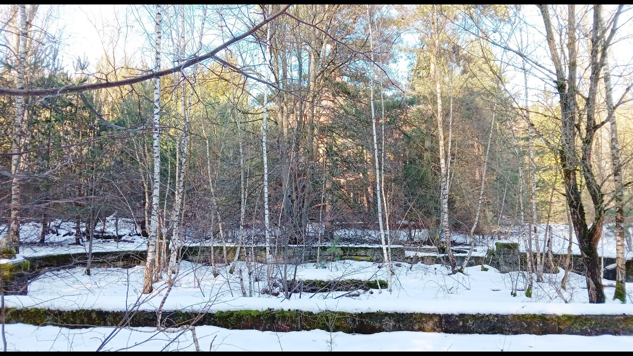 Фонтан в  Ютербогском госпитале в снежную пору,окрестности 10.02.2026