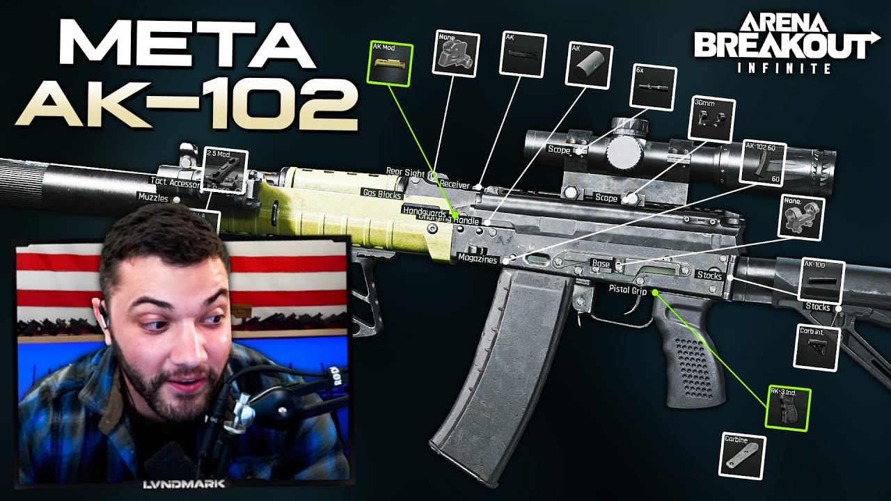 LVNDMARK Tries the META  AK-102 - Arena Breakout: Infinite