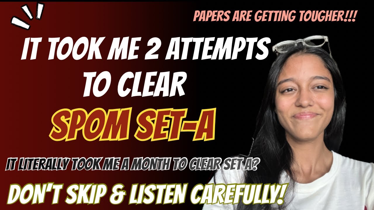 Complete Strategy for SPOM SET-A ✅ | *DIFFICULTY* level has increased | 