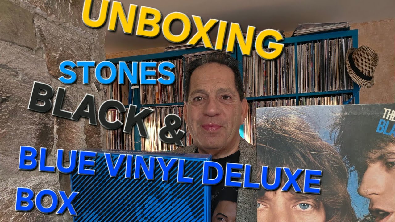 Распаковка книги Rolling Stones Black & Blue из 5 виниловых пластинок и подарочной коробки Blue R...