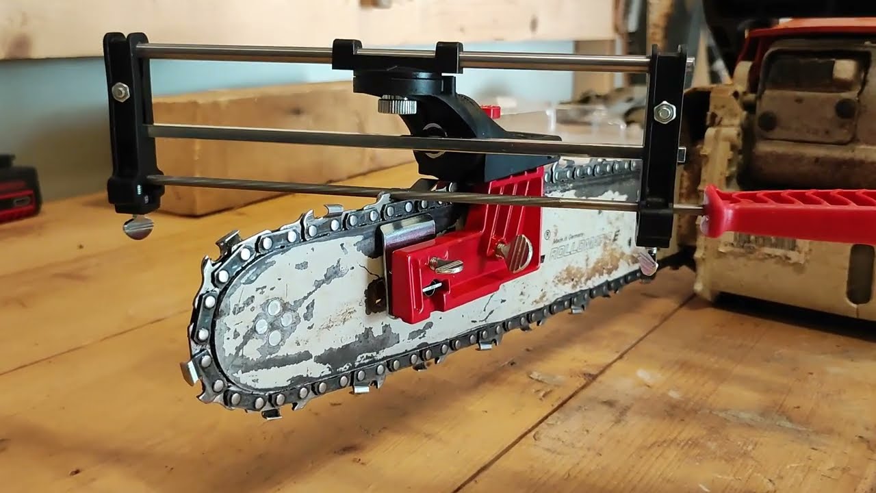 Ručni oštrač lanaca  - kako se koristi - Sharpening your chain saw How to use