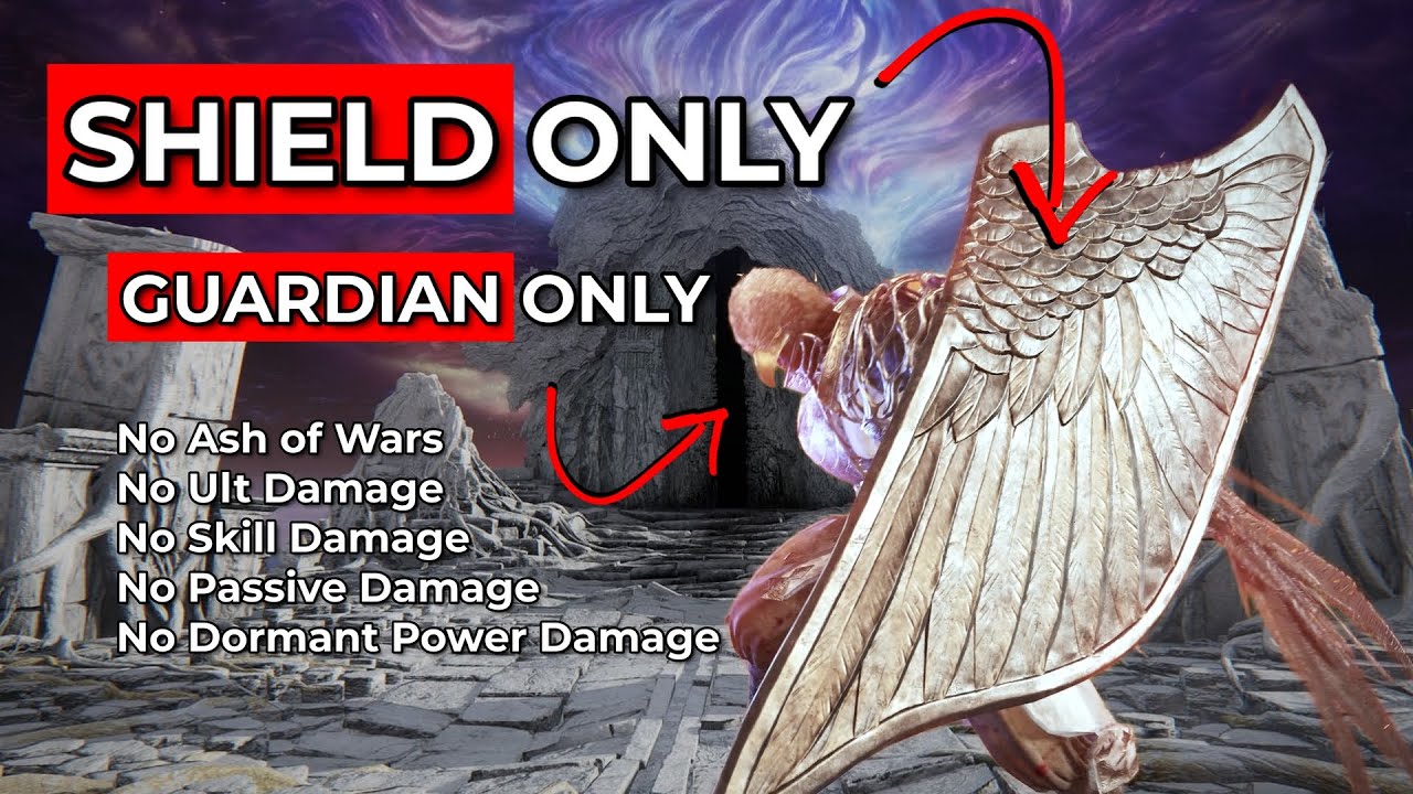 I conquered Nightreign with JUST a SHIELD using ONLY GUARDIAN