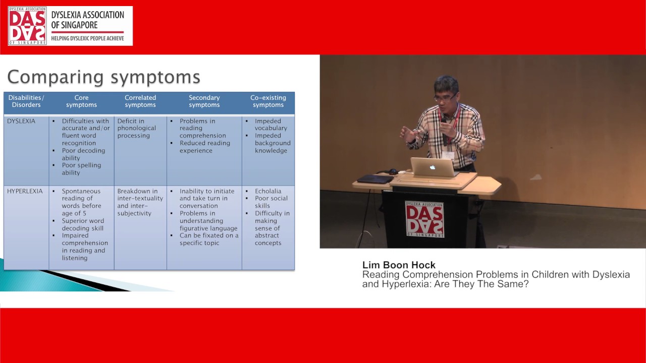 Lim Boon Hock - Reading Comprehension Problems in Children with Dyslexia and Hyperlexia Are they The