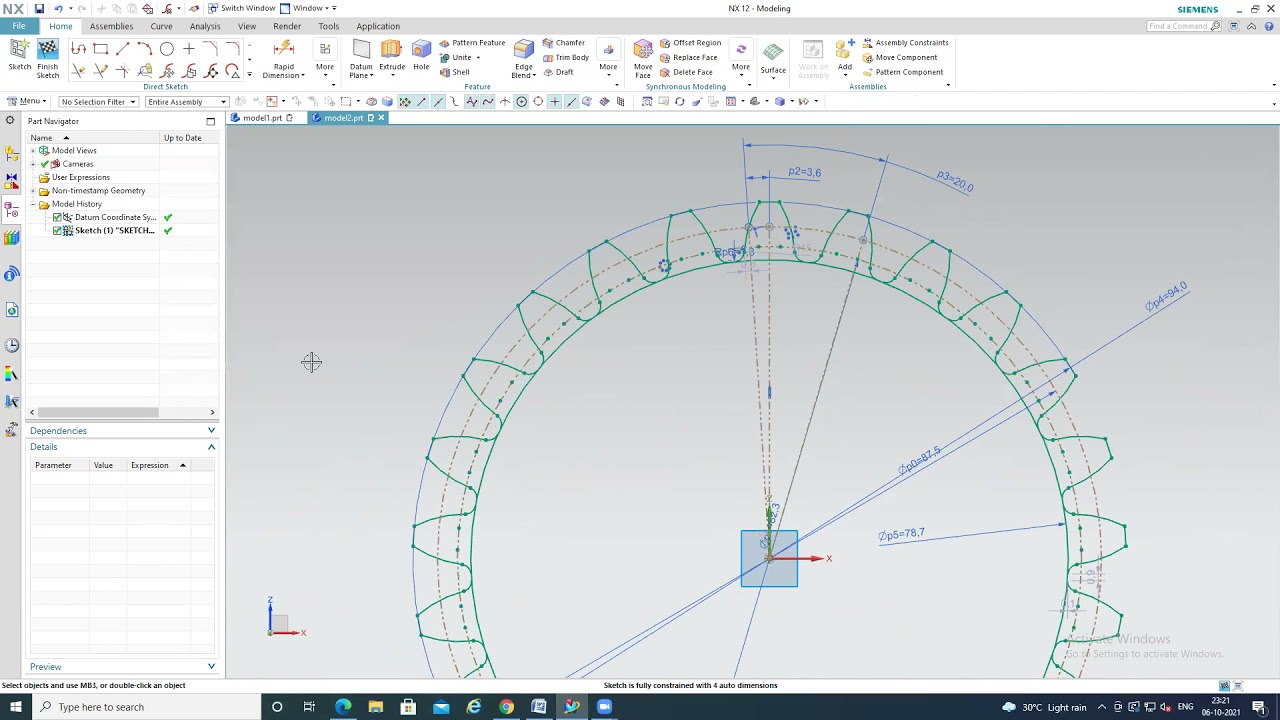 HELICAL GEAR IN NX