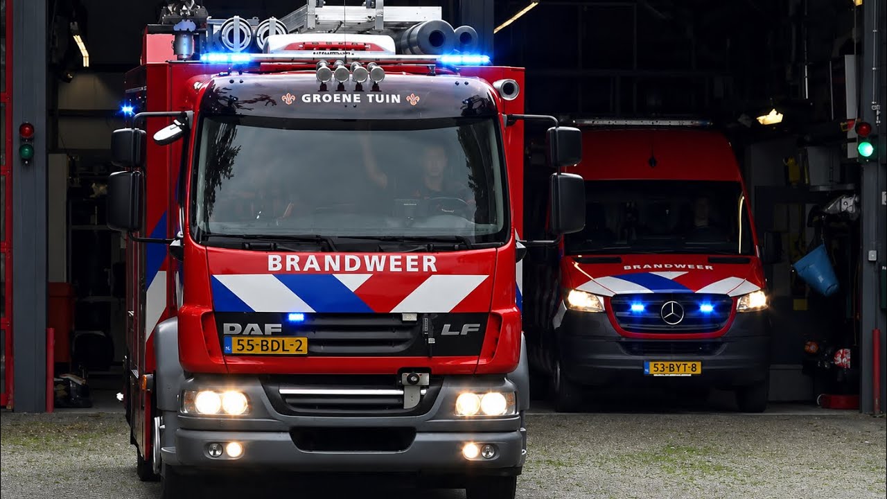 [QRT] Brandweer Groene Tuin 17-3731 17-3781 rukken met spoed uit naar melding in Rotterdam
