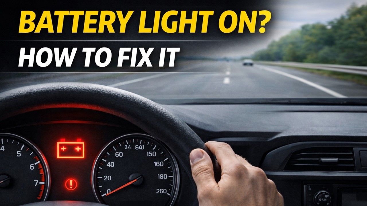 🔥 Battery Light On While Driving: What It Means and How to Fix It 🔥