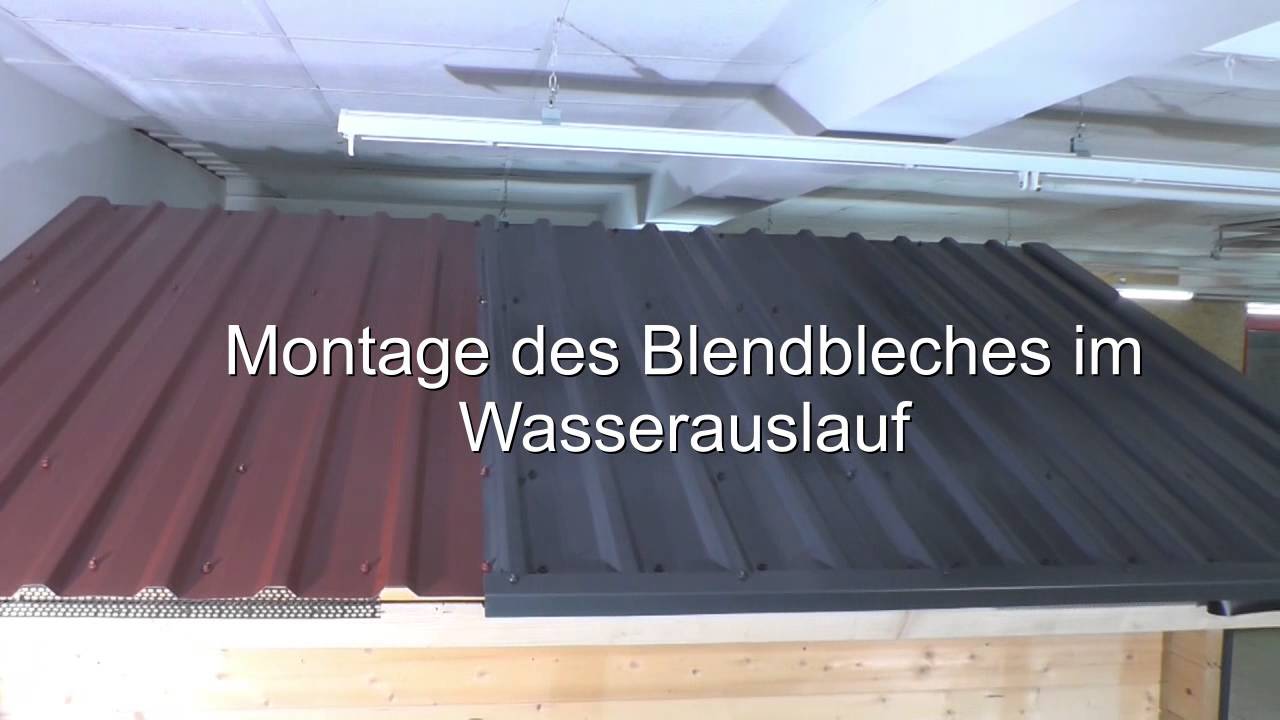 Trapezblechdachmontage Satteldächer