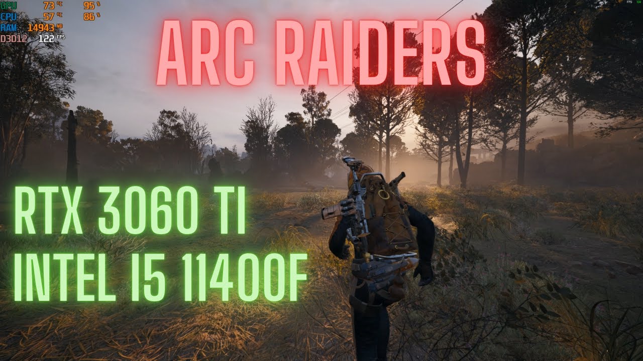 ARC RAIDERS RTX 3060 Ti + i5 11400F | Performance Test (1080p FPS)