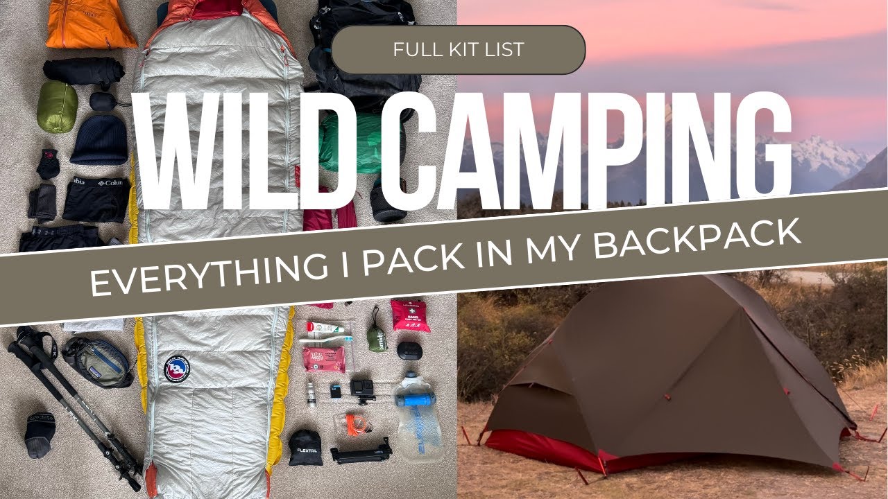 FULL KIT LIST for a WILD CAMP and THRU HIKE