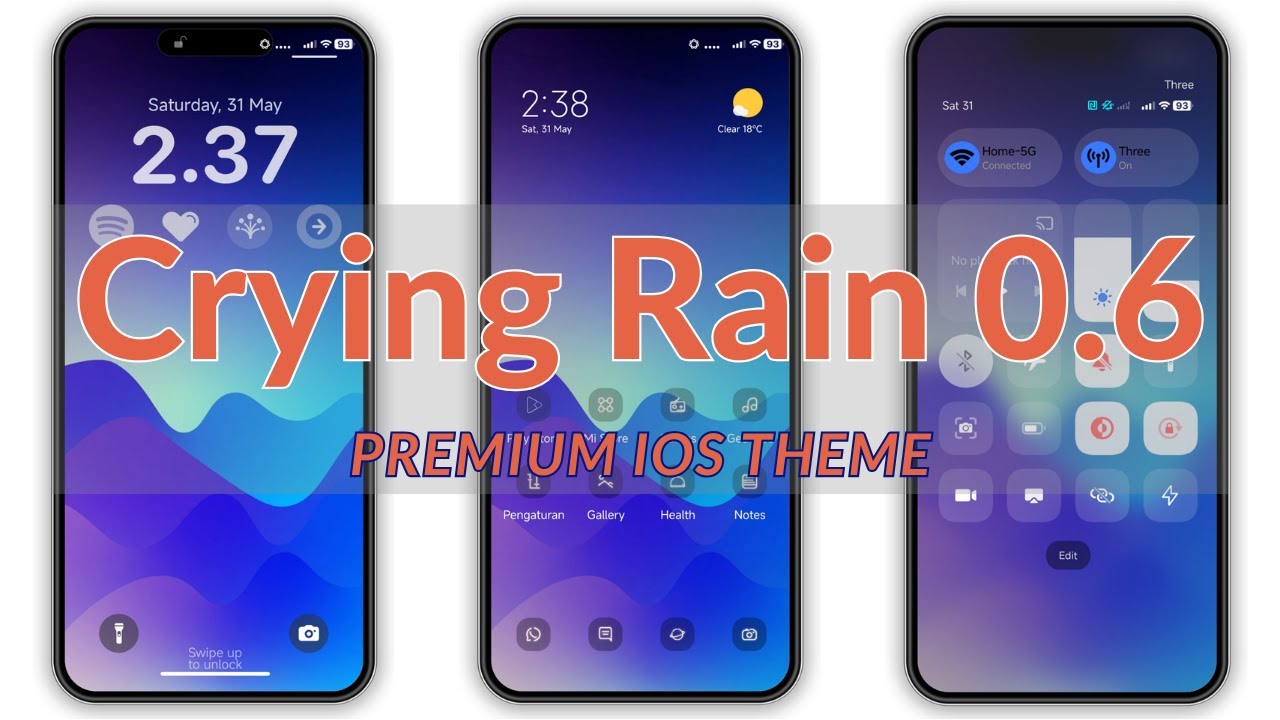 Premium iOS HyperOS Theme - Crying Rain 0.6