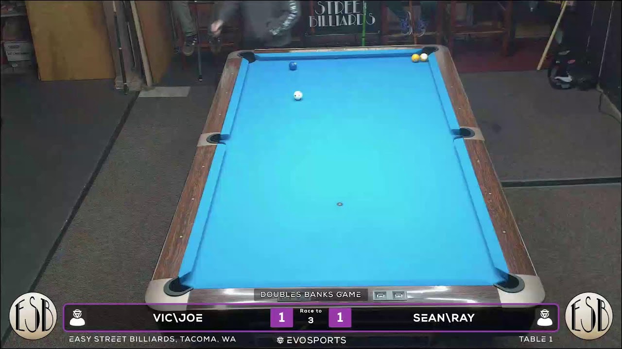 VIC\JOE vs SEAN\RAY - EASY STREET BILLIARDS - TABLE 1 | EvoSports
