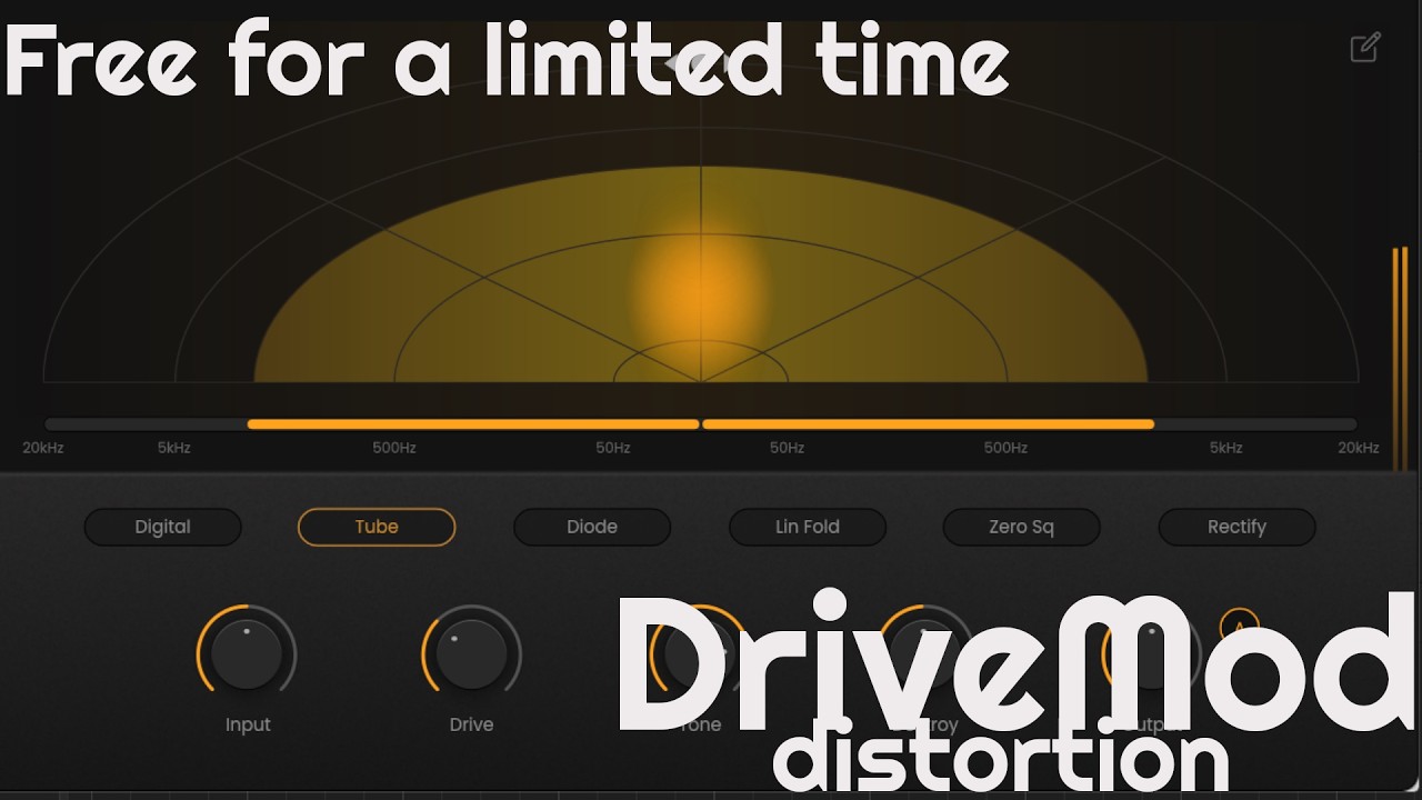 Free for a Limited Time - DriveMod distortion by Plugin Boutique (No Talking)