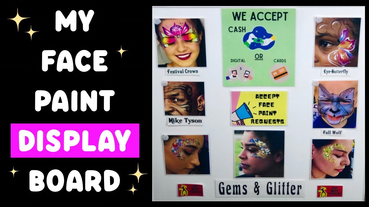 DIY: Face Paint Display BOARD that LASTS YEARS